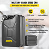 VEVOR Jerry Fuel Can, 5.3 Gallon / 20 L Portable Jerry Gas Can with Flexible Spout System, Rustproof ＆ Heat-resistant Steel Fuel Tank for Cars Trucks Equipment, Black