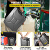 VEVOR Jerry Fuel Can, 5.3 Gallon / 20 L Portable Jerry Gas Can with Flexible Spout System, Rustproof ＆ Heat-resistant Steel Fuel Tank for Cars Trucks Equipment, Black