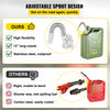 VEVOR Jerry Fuel Can, 5.3 Gallon / 20 L Portable Jerry Gas Can with Flexible Spout System, Rustproof ＆ Heat-resistant Steel Fuel Tank for Cars Trucks Equipment, 2PCS Green