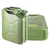 VEVOR Jerry Fuel Can, 5.3 Gallon / 20 L Portable Jerry Gas Can with Flexible Spout System, Rustproof ＆ Heat-resistant Steel Fuel Tank for Cars Trucks Equipment, 2PCS Green