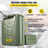 VEVOR Jerry Fuel Can, 5.3 Gallon / 20 L Portable Jerry Gas Can with Flexible Spout System, Rustproof ＆ Heat-resistant Steel Fuel Tank for Cars Trucks Equipment, Green