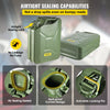 VEVOR Jerry Fuel Can, 5.3 Gallon / 20 L Portable Jerry Gas Can with Flexible Spout System, Rustproof ＆ Heat-resistant Steel Fuel Tank for Cars Trucks Equipment, Green