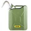 VEVOR Jerry Fuel Can, 5.3 Gallon / 20 L Portable Jerry Gas Can with Flexible Spout System, Rustproof ＆ Heat-resistant Steel Fuel Tank for Cars Trucks Equipment, Green