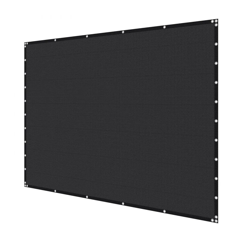 VEVOR 90% Sun Shade Cloth, 10 x 10 ft Pergola Shade Cover with Stainless Steel Grommets, Sun Shades Canopy Privacy Screen with 140 GSM HDPE Material, for Outdoor, Patio, Garden, and Backyard (Black)