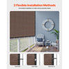 VEVOR 90% Sun Shade Cloth, 10 x 12 ft Pergola Shade Cover with Stainless Steel Grommets, Sun Shades Canopy Privacy Screen with 140 GSM HDPE Material, for Outdoor, Patio, Garden, and Backyard (Brown)