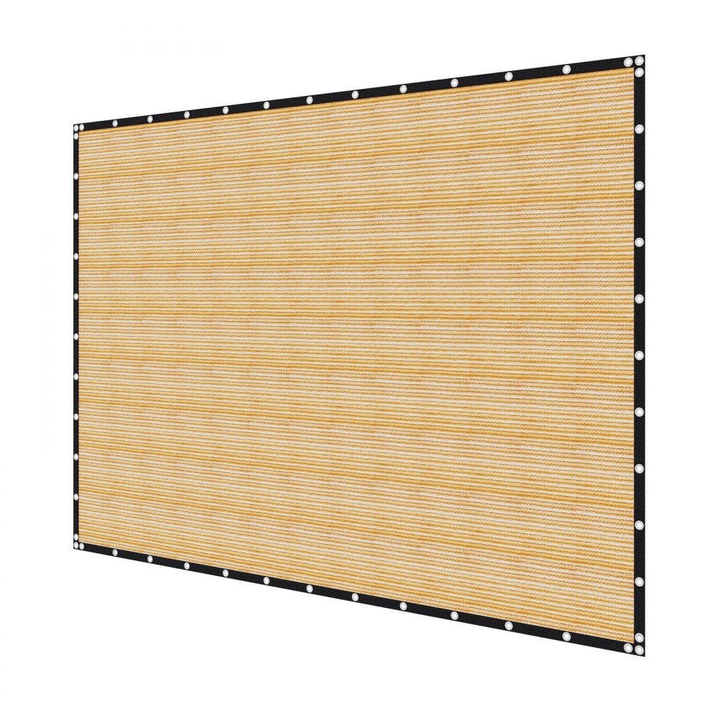 VEVOR 90% Sun Shade Cloth, 12 x 20 ft Pergola Shade Cover with Stainless Steel Grommets, Sun Shades Canopy Privacy Screen with 160 GSM HDPE Material, for Outdoor, Patio, Garden, and Backyard (Beige)