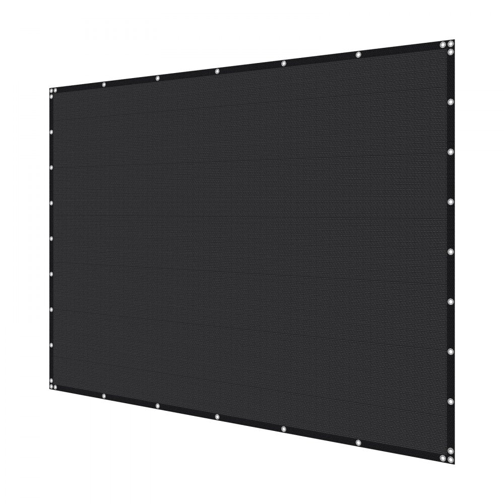 VEVOR 90% Sun Shade Cloth, 8 x 12 ft Pergola Shade Cover with Stainless Steel Grommets, Sun Shades Canopy Privacy Screen with 140 GSM HDPE Material, for Outdoor, Patio, Garden, and Backyard (Black)