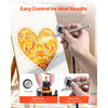 VEVOR Airbrush Kit, 1/6 HP, Air Brush Kit with Air Compressor, 3 Dual-Action Professional Airbrushes with 3 Tips, Hose, Acrylic Paint, 2 Fans, Low Noise, for Cake Decorating, Model Painting, Nail Art
