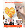 VEVOR Airbrush Kit, 1/6 HP, Air Brush Kit with Air Compressor and Tank, 1 Dual-Action Professional Airbrush with 3 Tips, Acrylic Paint, Low Noise, for Cake Decorating, Model Painting, Nail Art