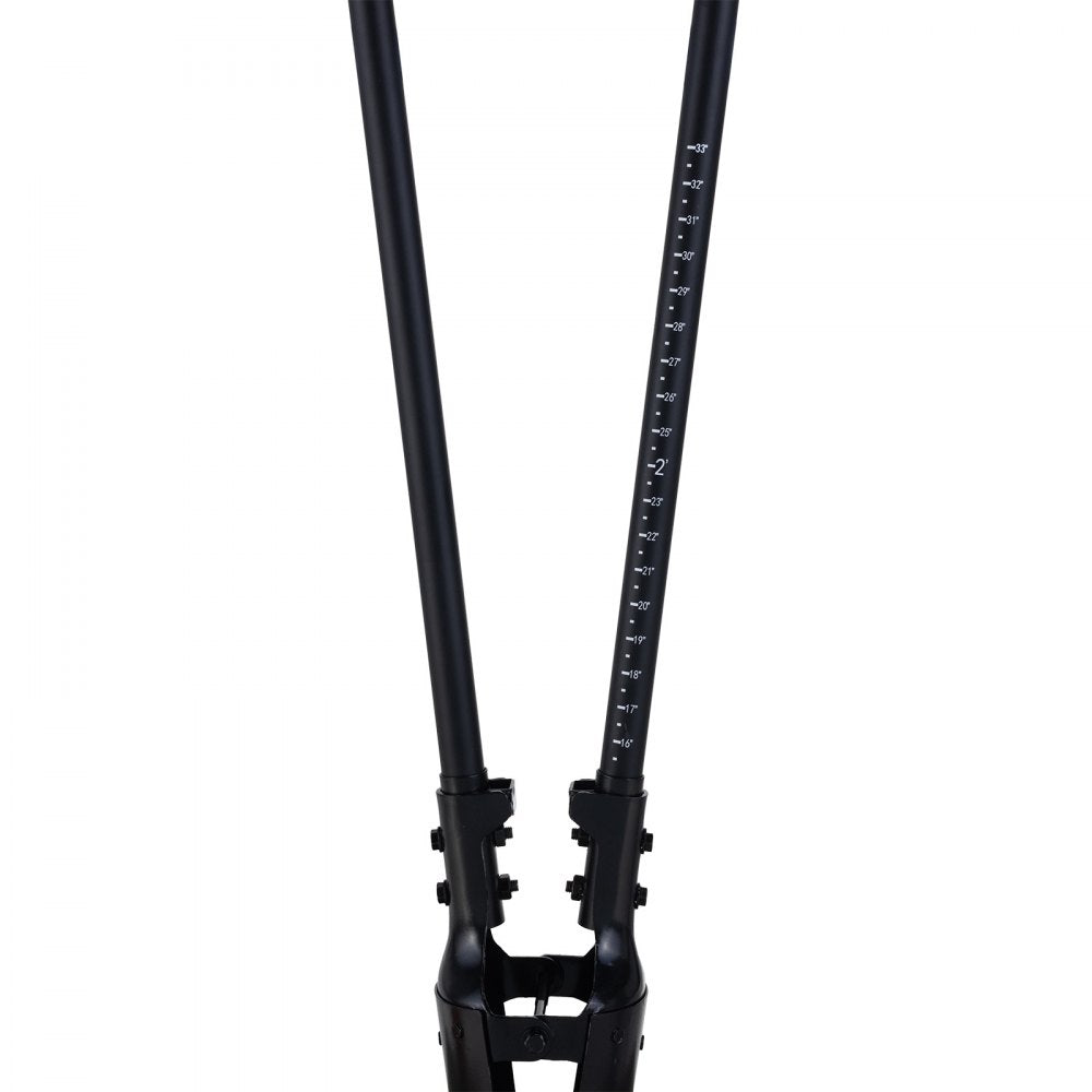 VEVOR Post Hole Digger, Heavy Duty Post Hole Digger with Fiberglass Handle, Manual Hole Digger with Scale Markings and Metal Blade, Post Hole Digger Tool for Digging Gardening and Outdoors, 57.5-Inch