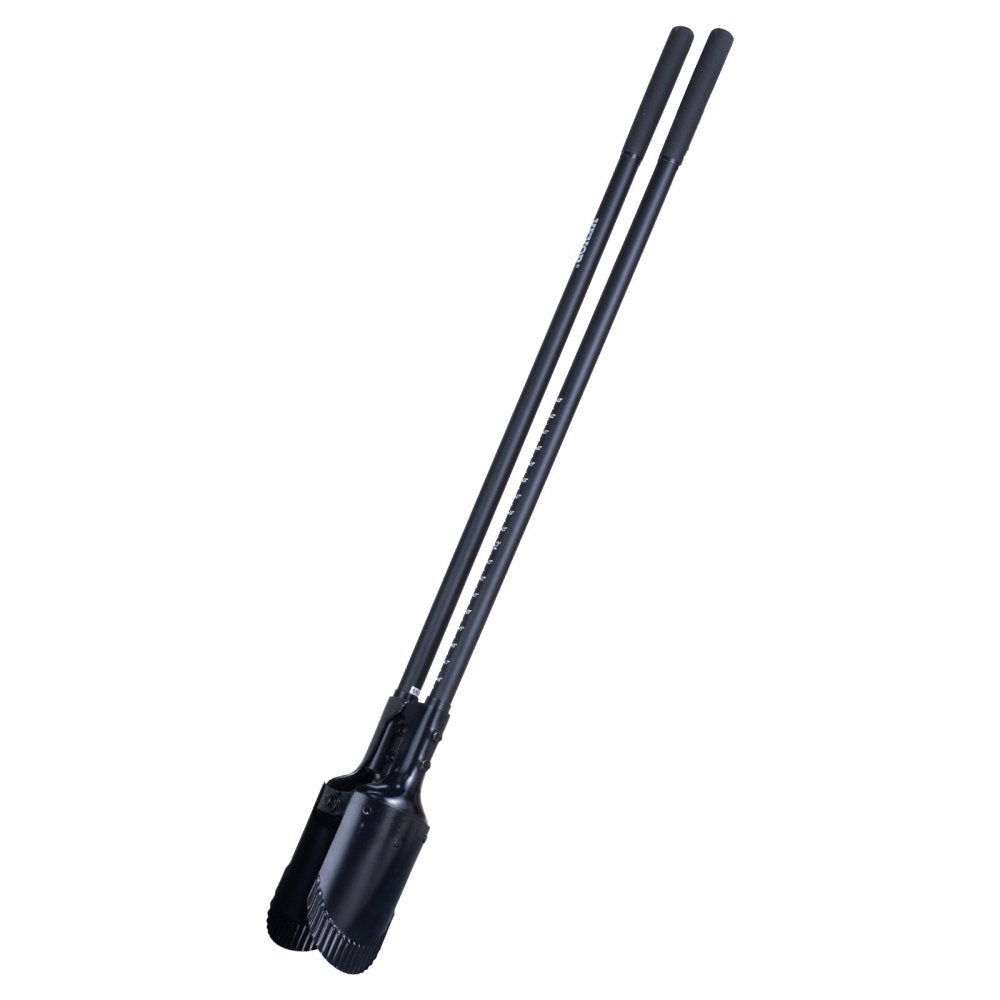 VEVOR Post Hole Digger, Heavy Duty Post Hole Digger with Fiberglass Handle, Manual Hole Digger with Scale Markings and Metal Blade, Post Hole Digger Tool for Digging Gardening and Outdoors, 57.5-Inch