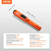 VEVOR Metal Detector Pinpointer, IP68 Fully Waterproof Handheld Pin Pointer Wand, 4.5" Detection Depth, 3 Modes, Professional Treasure Hunting Probe with Holster and 9V Battery, for Adults and Kids