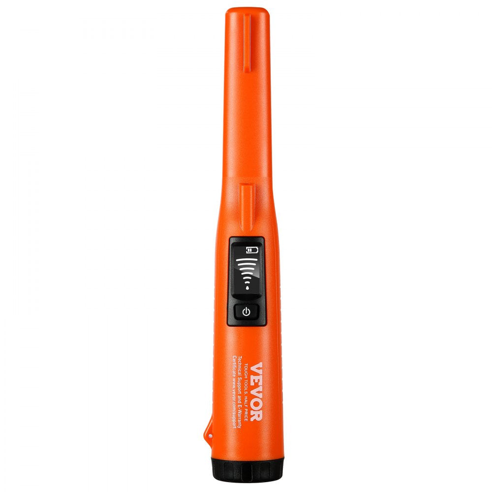 VEVOR Metal Detector Pinpointer, IP68 Fully Waterproof Handheld Pin Pointer Wand, 4.5" Detection Depth, 3 Modes, LCD Screen, Treasure Hunting Probe with Holster and 9V Battery, for Adults and Kids