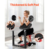 VEVOR Weight Bench with Leg Extension, Strength Training Benches, Max load 440 LBS Home Gym Bench Fitness Equipment, Seated Arm Isolated Barbell Dumbbell Bicep Station, Workout Bench for Home Gym