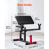 VEVOR Preacher Curl Bench, Strength Training Biceps Machine, Max load 440 LBS Home Gym Equipment, Seated Arm Isolated Barbell Dumbbell Bicep Station, Adjustable Weight Benches for Home Gym