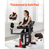 VEVOR Preacher Curl Bench, Strength Training Biceps Machine, Max load 440 LBS Home Gym Equipment, Seated Arm Isolated Barbell Dumbbell Bicep Station, Adjustable Weight Benches for Home Gym