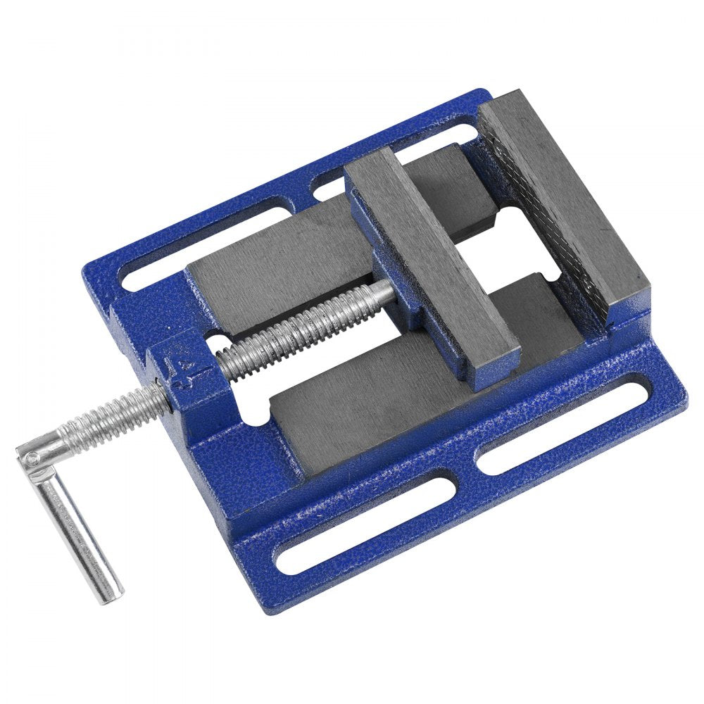 VEVOR Drill Clamp, 4" Sturdy Workshop Vise, Compact Bench Clamp for Drilling, 6.6" Width, 4.33" Opening, Ideal for Milling, Woodworking, Equipment Upkeep