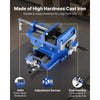 VEVOR Cross Slide Drill Press Vise, 4 Inch Jaw Width, 2 Way X-Y Axis Bench Vise, 3.5 Inch Max Jaw Opening, Heavy Duty Cast Iron, Workbench Vice Clamp, for Woodworking Drilling CNC Milling Machine