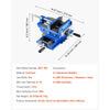VEVOR Cross Slide Drill Press Vise, 6 Inch Jaw Width, 2 Way X-Y Axis Bench Vise, 5.7 Inch Max Jaw Opening, Heavy Duty Cast Iron, Workbench Vice Clamp, for Woodworking Drilling CNC Milling Machine