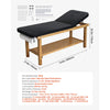 VEVOR Medical Exam Table, Wooden Framed Medical Examination Bed, Physical Therapy Exam Table with Adjustable Backrest, Storage Shelf & Paper Roll Dispenser for Hospitals Clinics Rehab Centers, 500LBS