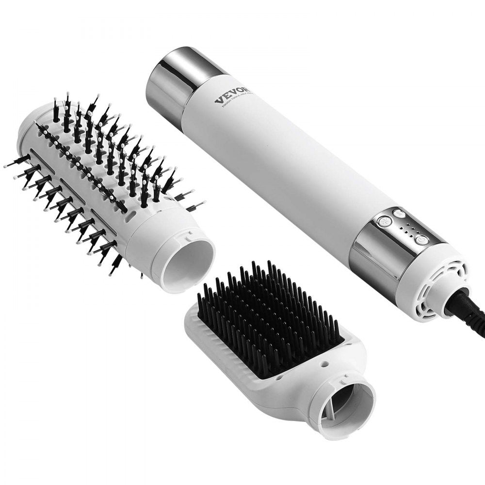VEVOR Hair Dryer Styler, Ionic Hair Dryer Brush, 110,000RPM High-Speed Hot Air Styler with Brushless Motor, Oval & Paddle Brush, Blow Dryer Brush Styling Tool for Fast Drying Volumizing Straightening