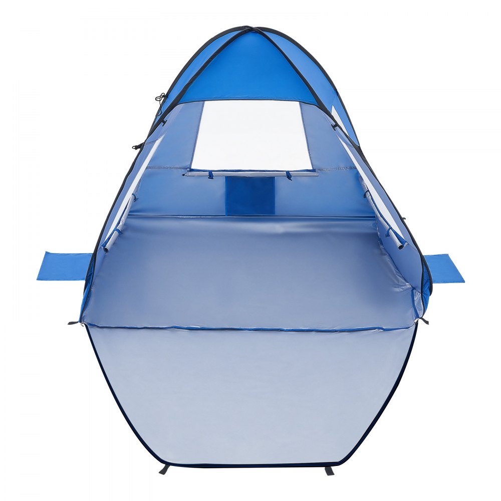 VEVOR Beach Tent Sun Shelter for 2 Person, UPF 50+ Protection, Portable Sun Shade Canopy with Carrying Bag & Sand Pockets, Lightweight and Easy Setup Beach Umbrella for Camping Fishing Outdoor Picnic