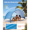 VEVOR Beach Tent Sun Shelter for 3 Person, UPF 50+ Protection, Portable Sun Shade Canopy with Carrying Bag & Ground Stakes, Lightweight and Easy Setup Beach Umbrella for Camping Fishing Outdoor Picnic