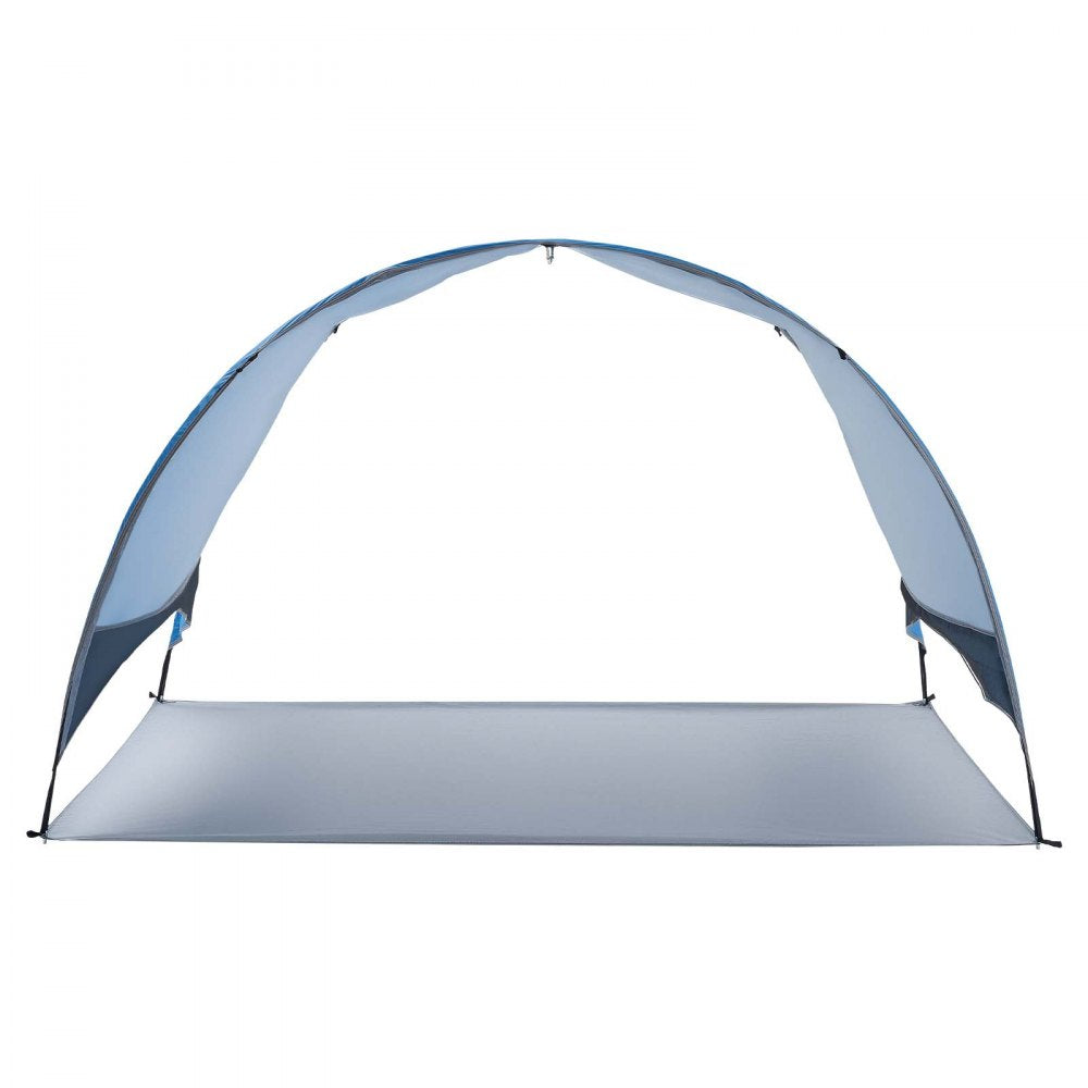 VEVOR Beach Tent Sun Shelter for 3 Person, UPF 50+ Protection, Portable Sun Shade Canopy with Carrying Bag & Ground Stakes, Lightweight and Easy Setup Beach Umbrella for Camping Fishing Outdoor Picnic