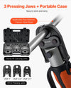 3 pressing jaws with portable carrying case (carbon steel pipe application)