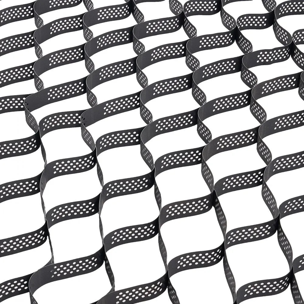 VEVOR Gravel Grid, 3 Inch Depth, 17.06 x 8.86 FT / 5200 x 2700 mm, 1880 LBS Per Sq ft Grass Ground Retainer, Permeable Geo Grids Driveway Stabilization, for Garden, Patio, Walkway, RV Parking Slopes