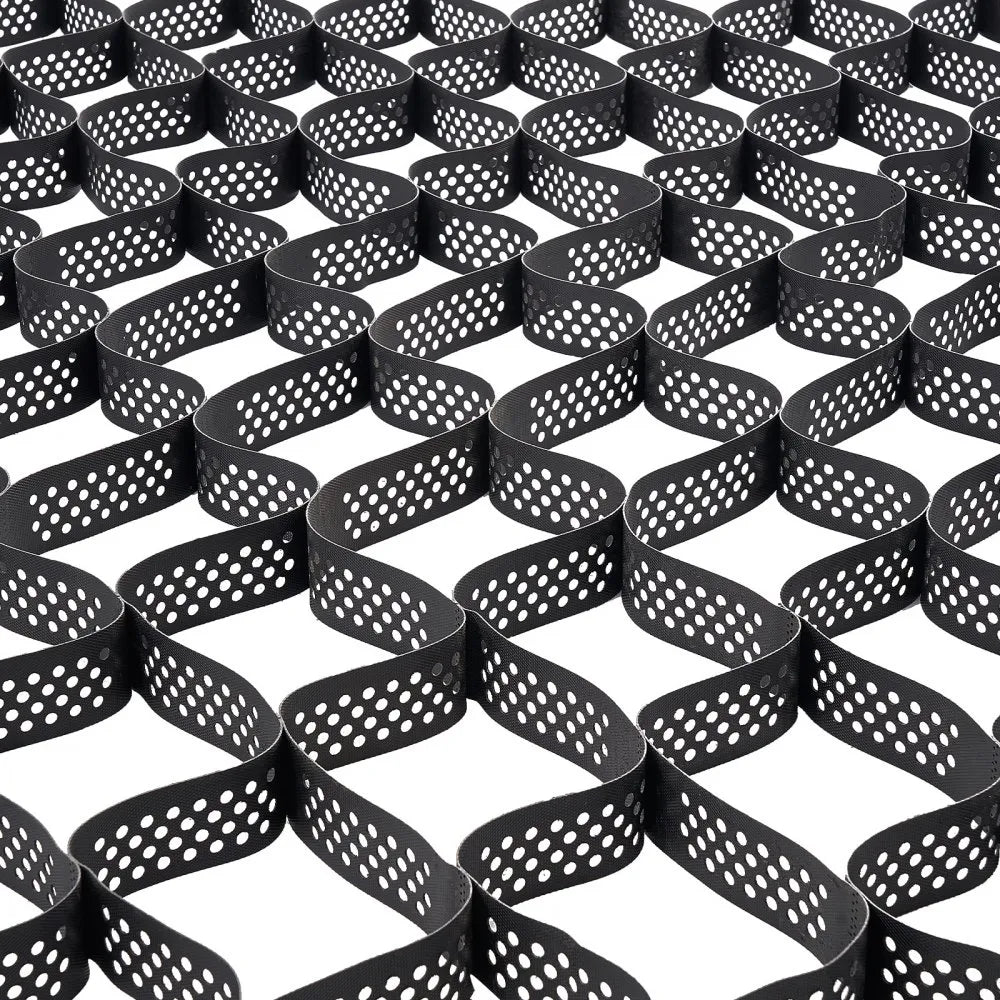 VEVOR Gravel Grid, 3 Inch Depth, 17.06 x 8.86 FT / 5200 x 2700 mm, 1880 LBS Per Sq ft Grass Ground Retainer, Permeable Geo Grids Driveway Stabilization, for Garden, Patio, Walkway, RV Parking Slopes