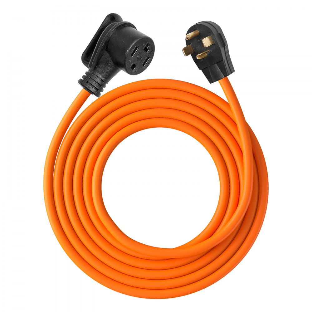 VEVOR 10 ft Dryer Extension Cord, 4-Prong NEMA 14-30P to 14-30R Dryer Cord, 125V/250V, STW 10AWG/4C, 30A, Pure Copper Wire Cable with Black Non-woven Bag and PVC Cable Tie, for Outdoor & Indoor Use