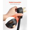 VEVOR 10 ft Dryer Power Cord, 4-Prong NEMA 14-30P Appliance Dryer Cord with Eyelet Connectors, 125V/250V, SDRT 10AWG/4C, 30A, Pure Copper Wire Cable with PVC Cable Tie, Ideal for Indoor & Outdoor Use