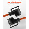 VEVOR 25 ft Dryer Extension Cord, 4-Prong NEMA 14-30P to 14-30R Dryer Cord, 125V/250V, STW 10AWG/4C, 30A, Pure Copper Wire Cable with Black Non-woven Bag and PVC Cable Tie, for Outdoor & Indoor Use