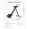 VEVOR AB Workout Machine, Ab Workout Equipment at Home Gym, Core & Abdominal Trainers for Women, 440 lbs Weight Capacity Strength Training Ab Cruncher, Foldable Adjustable Fitness Exerciser