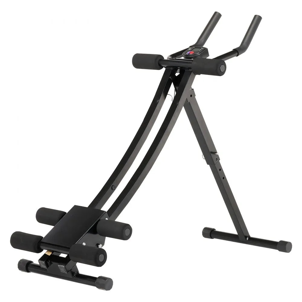 VEVOR AB Workout Machine, Ab Workout Equipment at Home Gym, Core & Abdominal Trainers for Women, 440 lbs Weight Capacity Strength Training Ab Cruncher, Foldable Adjustable Fitness Exerciser