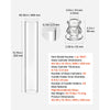VEVOR Hurricane Candle Holders Set of 24, Φ2.56 x 13.78 in Tall Clear Glass Cylinder Candleholder Sleeve, High Borosilicate Glass, Wind Protection for Wedding, Table Centerpiece, Party, Home Decor