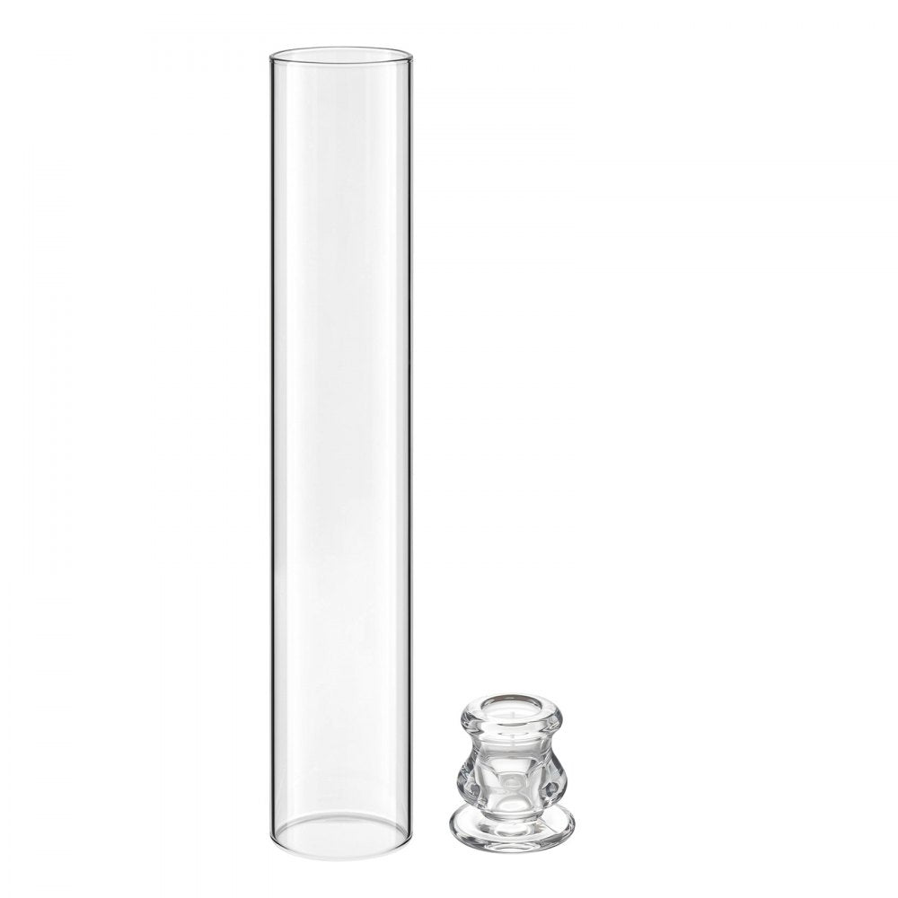 VEVOR Hurricane Candle Holders Set of 24, Φ2.56 x 13.78 in Tall Clear Glass Cylinder Candleholder Sleeve, High Borosilicate Glass, Wind Protection for Wedding, Table Centerpiece, Party, Home Decor