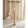 VEVOR Hurricane Glass Cylinders Set of 24, Φ2.56 x 13.78 in Tall Clear Glass Candle Covers, High Borosilicate Glass Sleeves for Pillar Candles, Wedding Centerpieces, Home Decor, Party, Wind Protection