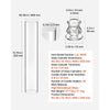 VEVOR Hurricane Candle Holders Set of 36, Φ2.56 x 13.78 in Tall Clear Glass Cylinder Candleholder Sleeve, High Borosilicate Glass, Wind Protection for Wedding, Table Centerpiece, Party, Home Decor