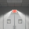 VEVOR LED Exit Sign with Emergency Lights, Two LED Adjustable Heads Emergency Exit Light with Battery Backup, Combo Red Letter Fire Exit Lighting, Commercial Exit Signs