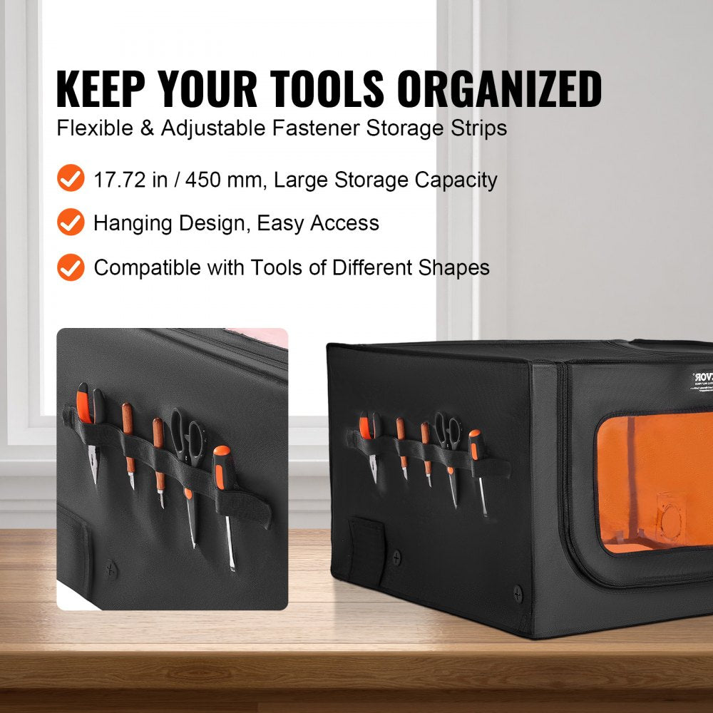 VEVOR Laser Engraver Enclosure, 31.5 x 31.5 x 19.6", Dual-Direction Viewing, Flame Retardant and Fireproof Protective Cover, with Exhaust Fan and Pipe, Insulates Smoke, Noise and Eye Protection