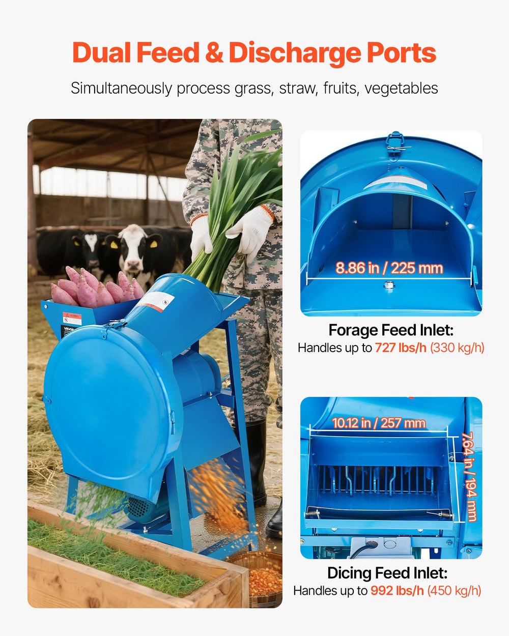 Manganese steel blades infographic