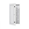 VEVOR Media Enclosure, 28-Inch, Structured Media Center with Vented Hinged Door, Cable Management Box, Structured Wiring Multi-Media Cabinet, Recessed Electrical Media Box, for Network Distribution