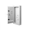 VEVOR Structured Media Enclosure 28-Inch Wiring Cabinet with Hinged Cover, In Wall Cable Management Network Box, Cold-Rolled Steel, Recessed Electrical Multi-Media Cabinet, Flush or Surface Mount