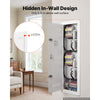 VEVOR Structured Media Enclosure 42-Inch Wiring Cabinet with Hinged Cover, In Wall Cable Management Network Box, Cold-Rolled Steel, Recessed Electrical Multi-Media Cabinet, Flush or Surface Mount