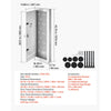 VEVOR Structured Media Enclosure 42-Inch Wiring Cabinet with Hinged Cover, In Wall Cable Management Network Box, Cold-Rolled Steel, Recessed Electrical Multi-Media Cabinet, Flush or Surface Mount
