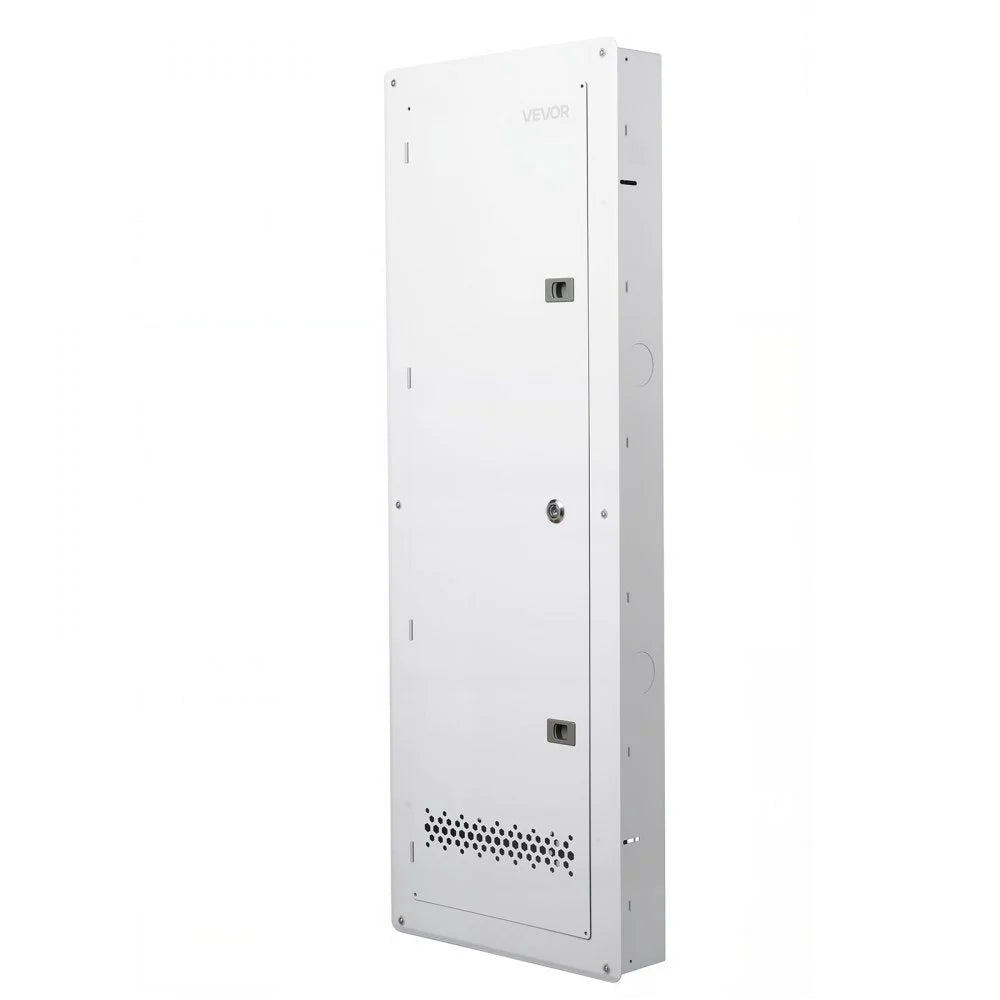 VEVOR Structured Media Enclosure 42-Inch Wiring Cabinet with Hinged Cover, In Wall Cable Management Network Box, Cold-Rolled Steel, Recessed Electrical Multi-Media Cabinet, Flush or Surface Mount