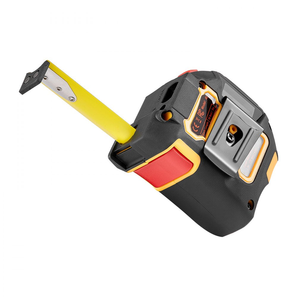 VEVOR 2-in-1 Laser Tape Measure, 135Ft Rechargeable Laser Measurement Tool & 16Ft Measuring Tape with Magnetic, 4 Modes-Length, Area, Volume, Continuous,ft/in/m/ft+in Unit,for Outdoor,Decoration