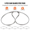 VEVOR Band Saw Blade, 82.3x0.63x0.02 inch, 5 PCS/Pack Meat Bandsaw Blades for Replacement, Carbon Steel Blade, Meat Cutting Blade Wrapped by Rust-Proof Paper, Fit for Commercial Bone Saw Machines